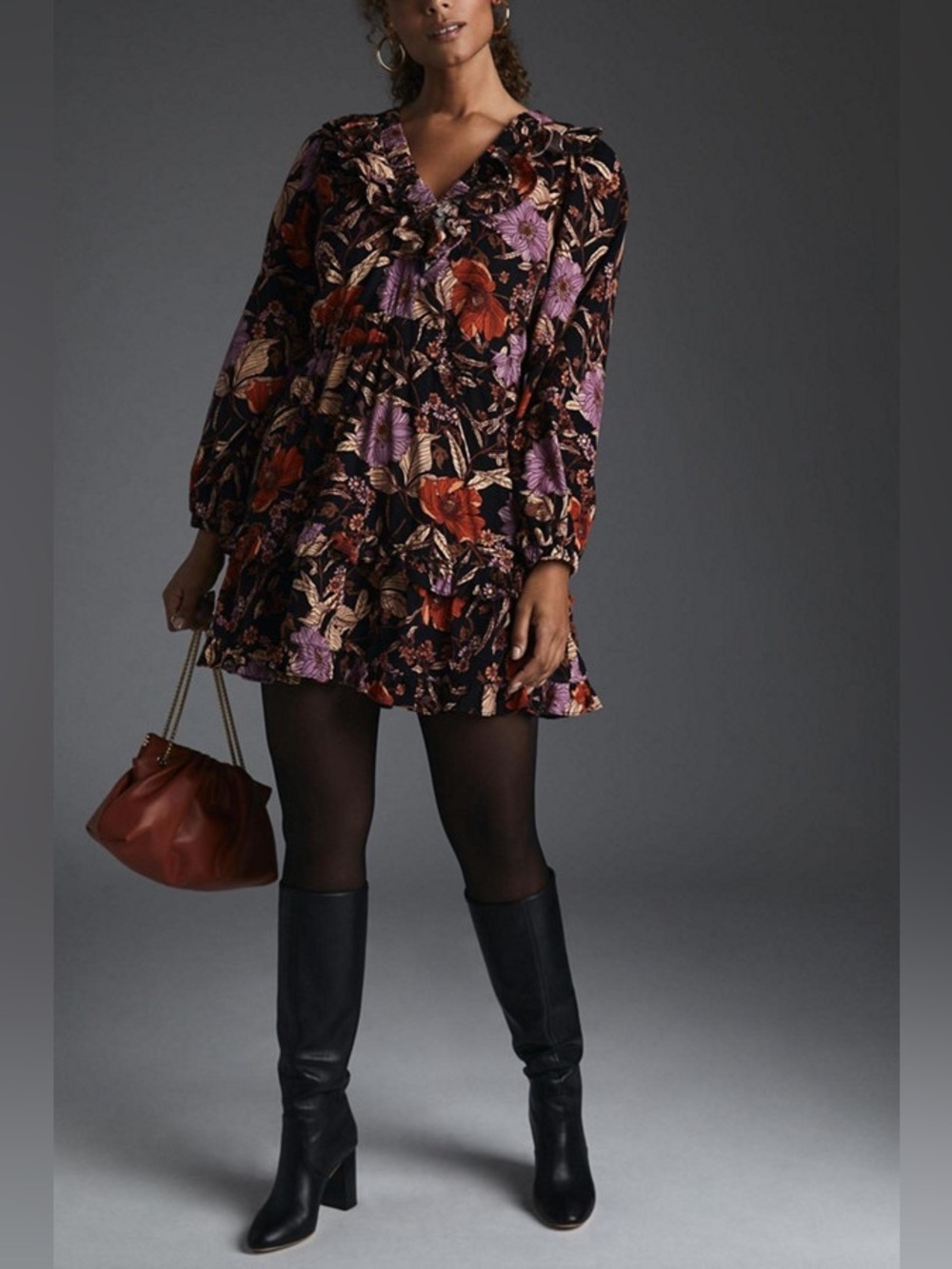 Anthropologie. Pilcro. The Somerset Mini Dress: Long-
Sleeve Edition. Small.